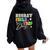 Hooray School Field Day Trip 2024 Teacher Student Cute Women Oversized Hoodie Back Print Black