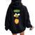 Hose Bee Lion Animal Pun Dad Joke Women Oversized Hoodie Back Print Black