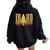 Idaho Vintage Tree State Pride Camping Hiking Idaho Women Oversized Hoodie Back Print Black