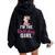 I'm The Birthday Girl Cow 1St Cow Birthday Girl Women Oversized Hoodie Back Print Black