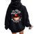 Insane Scary Woman Clown Posse Creepy Women Oversized Hoodie Back Print Black