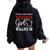 It's Not A Party Until A Wisconsin Girl Walks In Wisconsin Women Oversized Hoodie Back Print Black