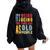 It's Weird Being The Same Age As Old People Vintage Women Oversized Hoodie Back Print Black