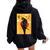 Japanese Ghost Samurai Vintage Fighter Women Oversized Hoodie Back Print Black