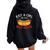 Kawaii Hotdog Lover Just A Girl Who Loves Hot Dogs Women Oversized Hoodie Back Print Black