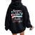 Keeper Of The Gender Loves Aunt You Auntie Baby Announcement Women Oversized Hoodie Back Print Black