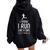 I Know I Run Like A Girl Try To Keep Up Runner Women Oversized Hoodie Back Print Black