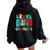 Level 3Rd Grade Complete Last Day Of School Video Game Women Oversized Hoodie Back Print Black