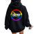 Lgbtq No Trump Anti Trump Rainbow Flag Gay Pride Women Oversized Hoodie Back Print Black