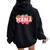 Mama Of The Berry First Birthday Strawberry Matching Couple Women Oversized Hoodie Back Print Black