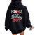 Mama Of The Birthday Boy Farm Cow Mommy Mama 1St Women Oversized Hoodie Back Print Black