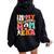 Martial Arts Kickboxing Mom Sparring In My Taekwondo Mom Era Women Oversized Hoodie Back Print Black