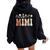 Mimi Wildflower Floral Mimi Women Oversized Hoodie Back Print Black