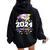 Mom Senior 2024 Proud Mom Of A Class Of 2024 Graduate Mother Women Oversized Hoodie Back Print Black