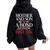 Mother And Son A Bond No One Can Break Son Women Oversized Hoodie Back Print Black