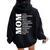 Mother's Day Mom Mama Mother's Specifications Women Oversized Hoodie Back Print Black