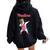 Nadine Name Personalized Birthday Dabbing Unicorn Queen Women Oversized Hoodie Back Print Black