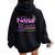 My Nana Loves Me To The Moon And Back Infinity And Beyond Women Oversized Hoodie Back Print Black