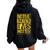 Native American Lives Matter Indigenous Tribe Rights Protest Women Oversized Hoodie Back Print Black