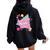 Next Stop Middle School Back To School Graduation Teacher Women Oversized Hoodie Back Print Black