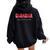 One Loved Grandma Valentine's Day Family Matching Valentine Women Oversized Hoodie Back Print Black