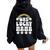 One Lucky Mama St Patrick's Day Lucky Mom Mother Women Oversized Hoodie Back Print Black