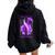 Ph America Flag Christian Cross Ribbon Alzheimers Women Oversized Hoodie Back Print Black