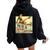 Pinup Girl Wings Vintage Poster Ww2 Women Oversized Hoodie Back Print Black