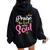 Praise The Lord Oh My Soul Christian Thanksgiving Women Oversized Hoodie Back Print Black