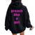 Preach Like A Girl Pastor T For Woman Preacher Women Oversized Hoodie Back Print Black