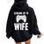 Promoted Bride Leveling Up To Wife Gaming T Women Oversized Hoodie Back Print Black