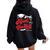 Proud Aunt Of A Class Of 2024 Graduate Graduation 2024 Women Oversized Hoodie Back Print Black