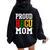 Proud Hbcu Mom For Women Women Oversized Hoodie Back Print Black