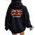 Raf Alconbury Vintage Distressed Airforce Women Oversized Hoodie Back Print Black