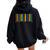 Rainbow Barcode Pride Month Subtle Lgbt Gay Rights Women Oversized Hoodie Back Print Black