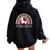 Rainbow Llama Maestra Teacher Spanish Teacher Life Women Oversized Hoodie Back Print Black