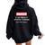 I Do Really Stupid Things Warning Idiot Dad Joke Men Women Oversized Hoodie Back Print Black