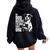 Retro Beer Pun Bar Pub Crawl Party Beer Women Oversized Hoodie Back Print Black