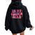 Retro Groovy In My Cousin Era Cool Cousin Toddler Kid Women Oversized Hoodie Back Print Black