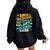 Retro Groovy Save Bees Rescue Animals Recycle Fun Earth Day Women Oversized Hoodie Back Print Black
