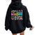 Retro Madre Ella Es Mamá Spanish Blessed Mom Mother's Day Women Oversized Hoodie Back Print Black