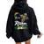 He Is Risen Bible Verse Floral Easter Is About Jesus Women Oversized Hoodie Back Print Black