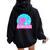 Scientist Lab Week 2024 Girl Women Women Oversized Hoodie Back Print Black