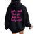 Small Town Girl Dreamer Living Bold In A Lonely World Women Oversized Hoodie Back Print Black