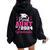 Super Proud Aunt Of 2024 Graduate Awesome Family College Women Oversized Hoodie Back Print Black