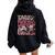 Talk Derby To Me Horse Racing Ky Derby Day Women Oversized Hoodie Back Print Black