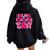 In My Teacher Era First Day Of School Back To School Retro Women Oversized Hoodie Back Print Black