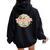 Teacher Groovy Retro Vintage Teaching Men Women Oversized Hoodie Back Print Black