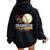 That's My Grandson Out There Baseball Grandma Mother's Day Women Oversized Hoodie Back Print Black