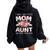 Two Titles Mom Aunt Rock For Christmas Birthday Women Oversized Hoodie Back Print Black